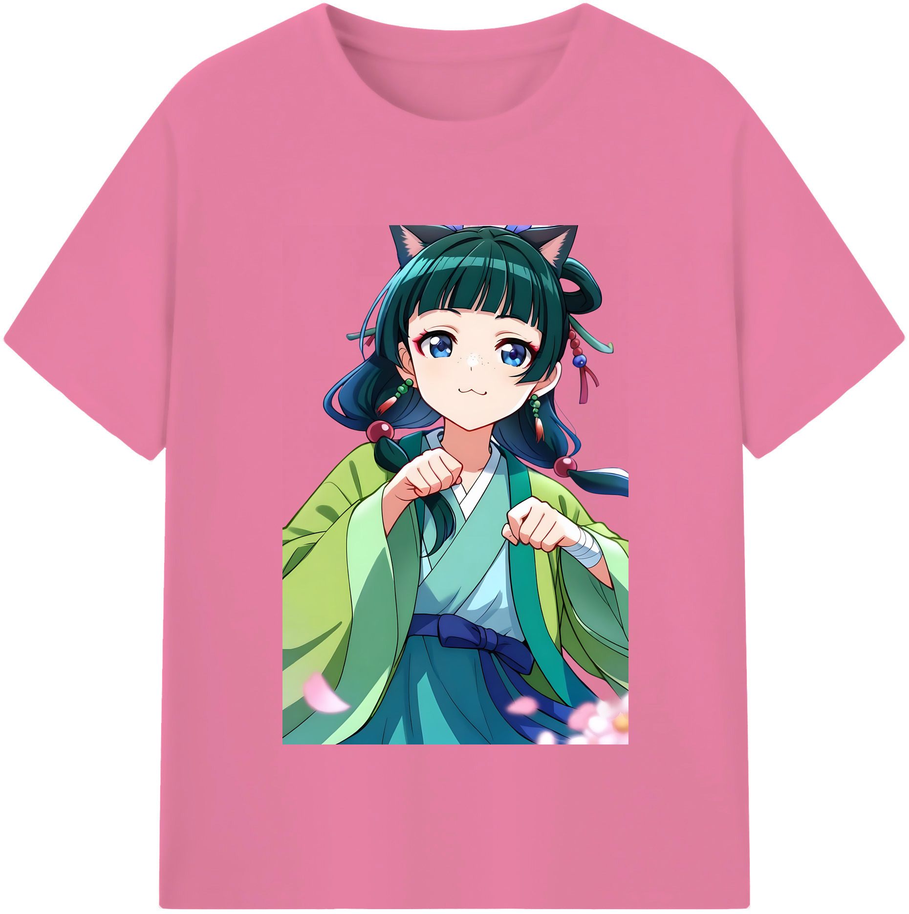 （画像用） 薬屋のひとりごと The Apothecary Diaries 綿100％半袖Tシャツ（フロントプリント）